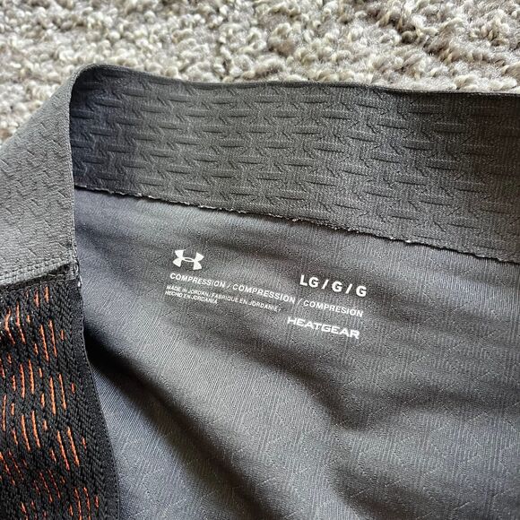 Under Armour HeatGear Compression Tights Pants Grey Mens Size Large - Picture 6 of 10